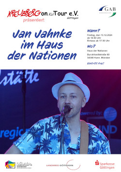 Jan Jahnke *live* im Haus der Nationen Hann. Münden (Veranstaltung des Kreuzberg on KulTour e.V.)